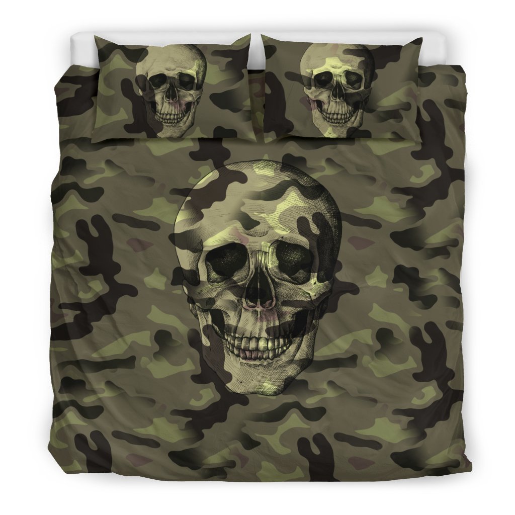 Camokull Camouflage Withkulls 3D Customized Duvet Cover Bedding Set