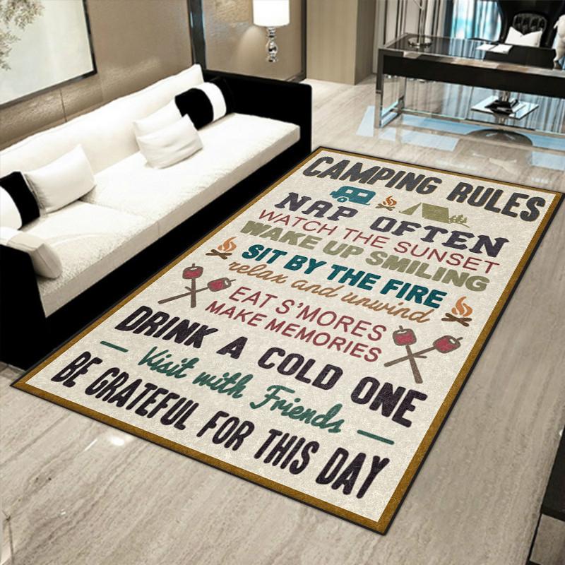 Camping Hn Limited Edition Rectangle Rug