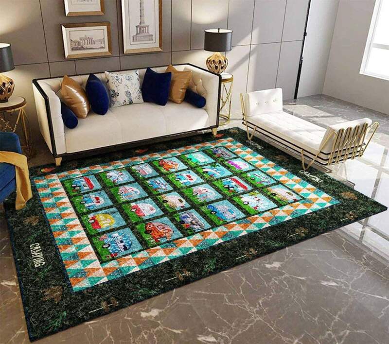 Camping Rectangle Rug