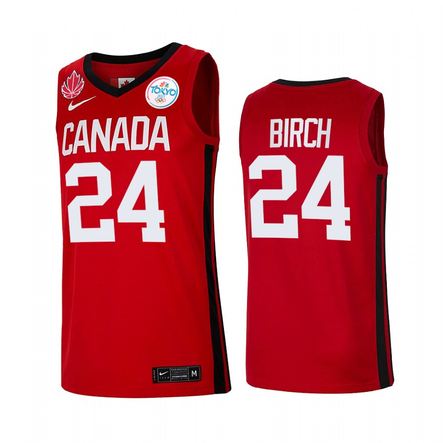 Canada Khem Birch Red 2021 Tokyo Olympics Jersey Senior