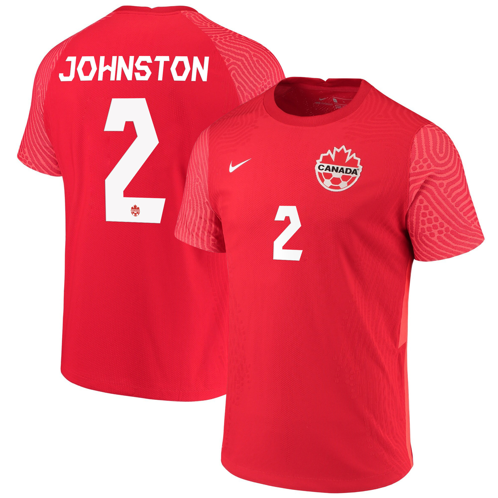 Canada National Team 2022 Qatar World Cup Alistair Johnston 2 Red Home Men Soccer Jersey – New