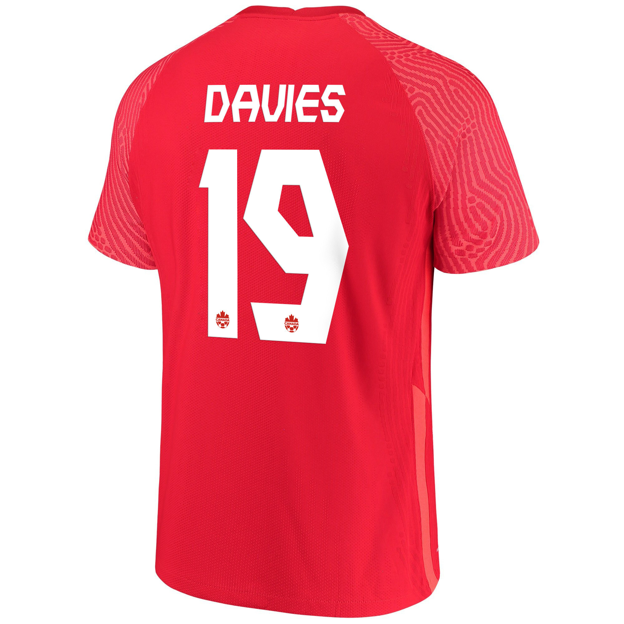 Canada National Team 2022 Qatar World Cup Alphonso Davies 19 Red Home Men Soccer Jersey – New