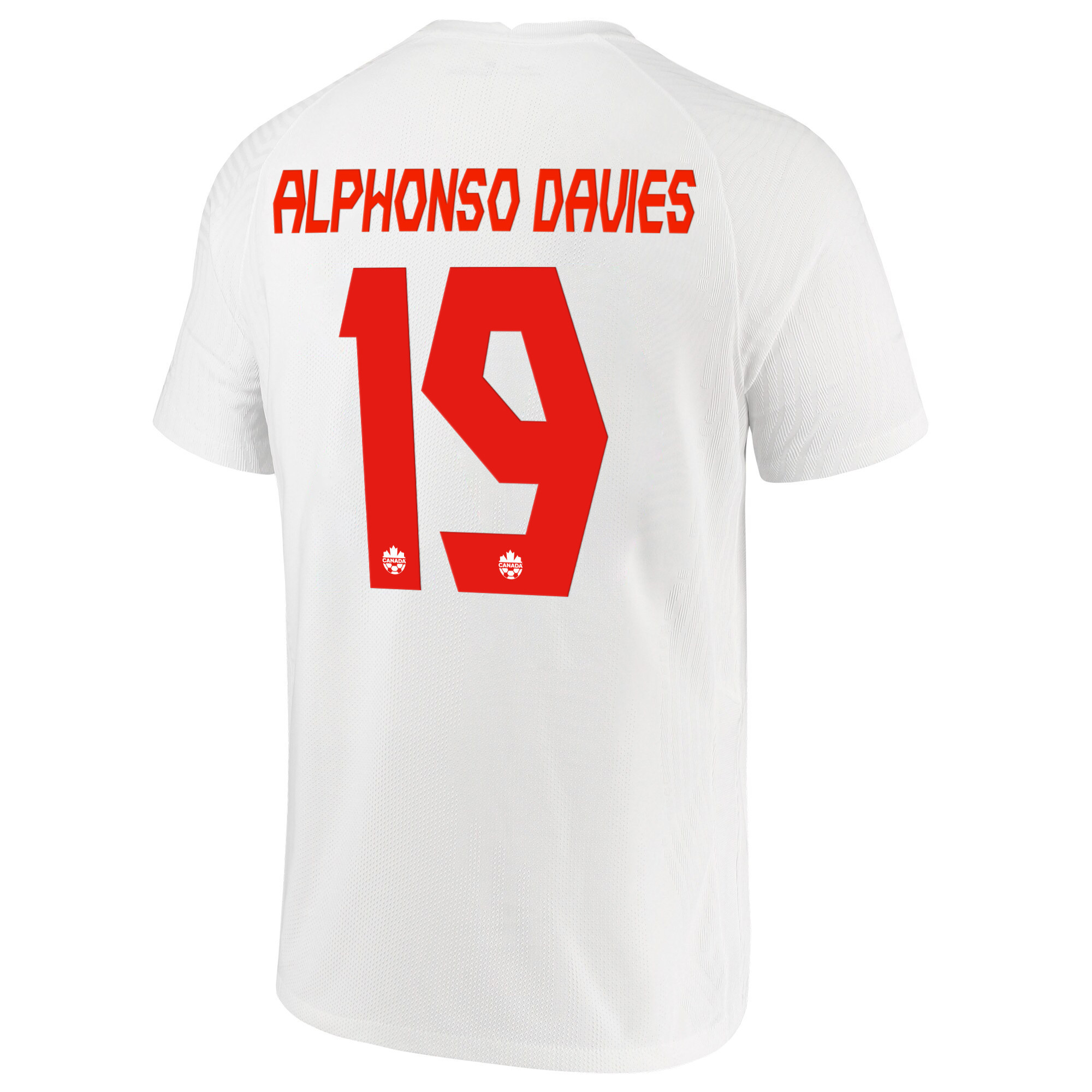 Canada National Team 2022 Qatar World Cup Alphonso Davies 19 White Away Men Soccer Jersey – New