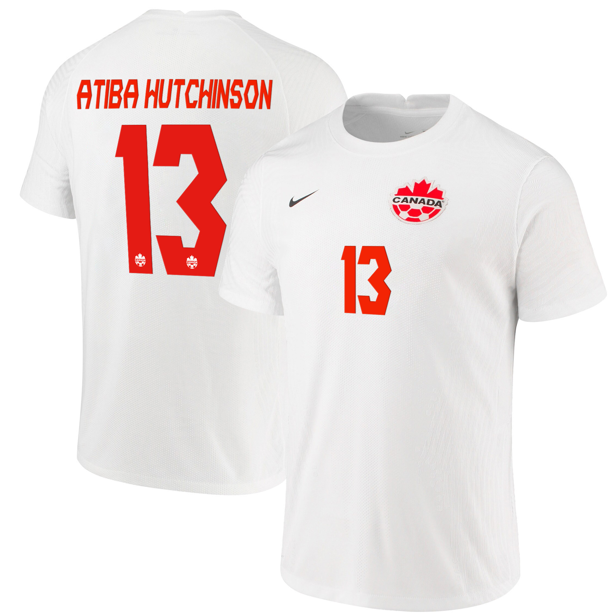 Canada National Team 2022 Qatar World Cup Atiba Hutchinson 13 White Away Men Soccer Jersey – New