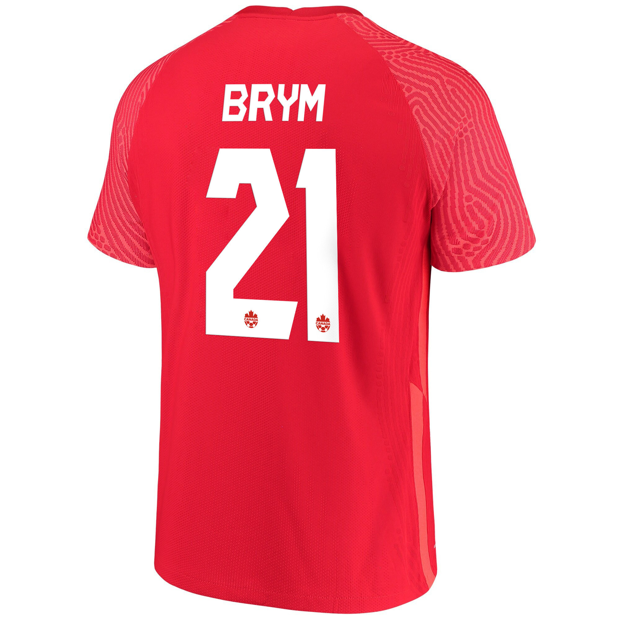 Canada National Team 2022 Qatar World Cup Charles-Andreas Brym 21 Red Home Men Soccer Jersey – New