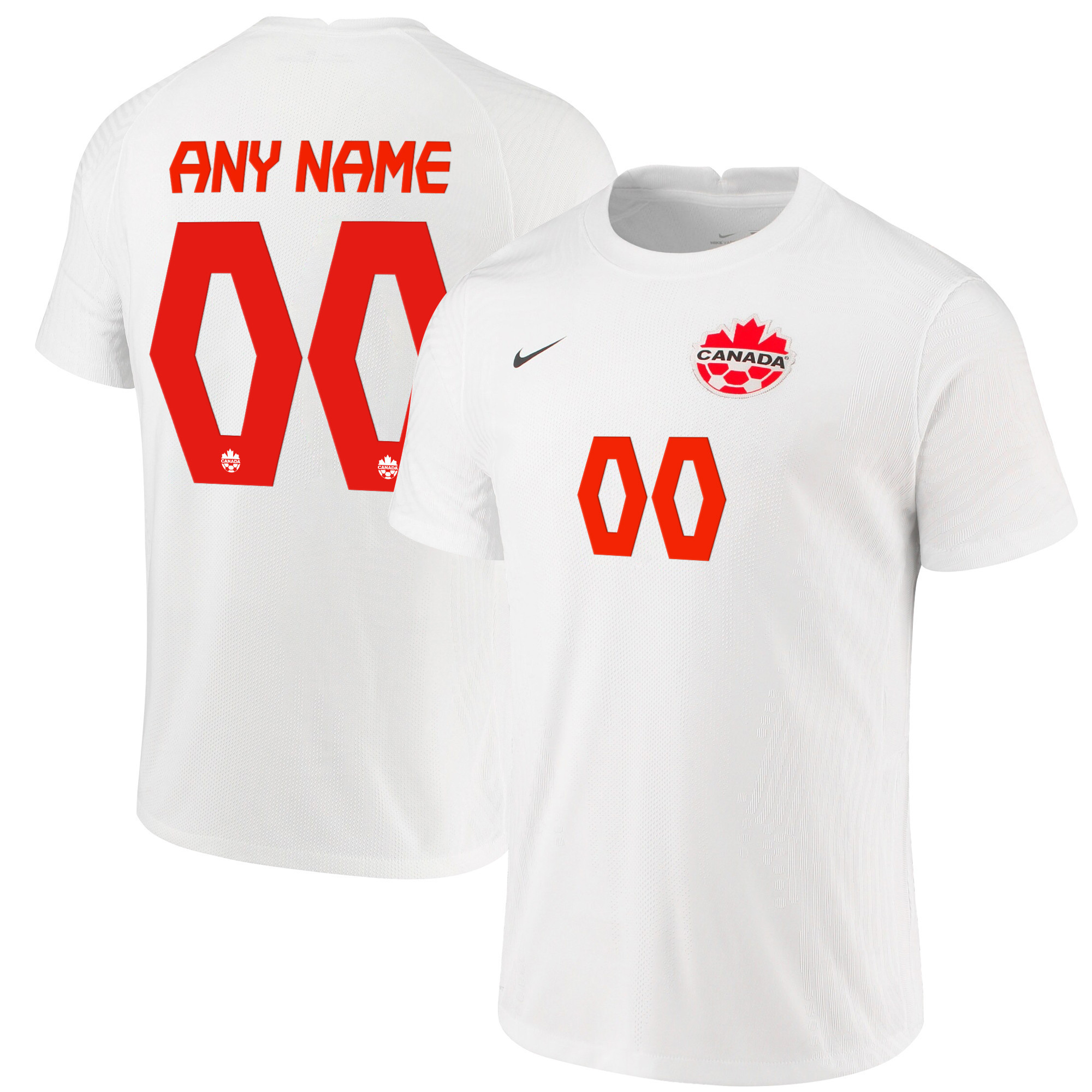 Canada National Team 2022 Qatar World Cup Custom White Away Men Soccer Jersey – New