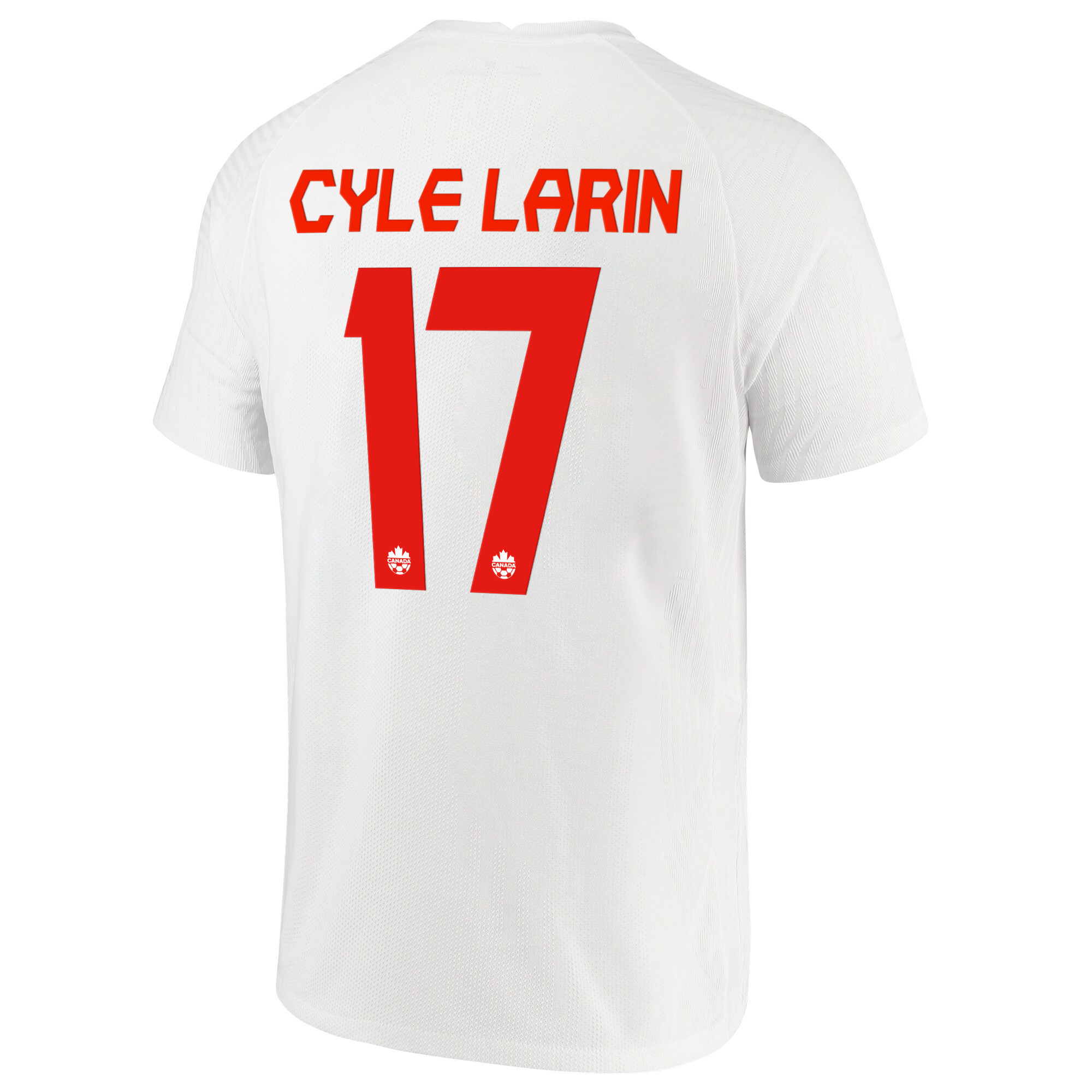 Canada National Team 2022 Qatar World Cup Cyle Larin 17 White Away Men Soccer Jersey – New