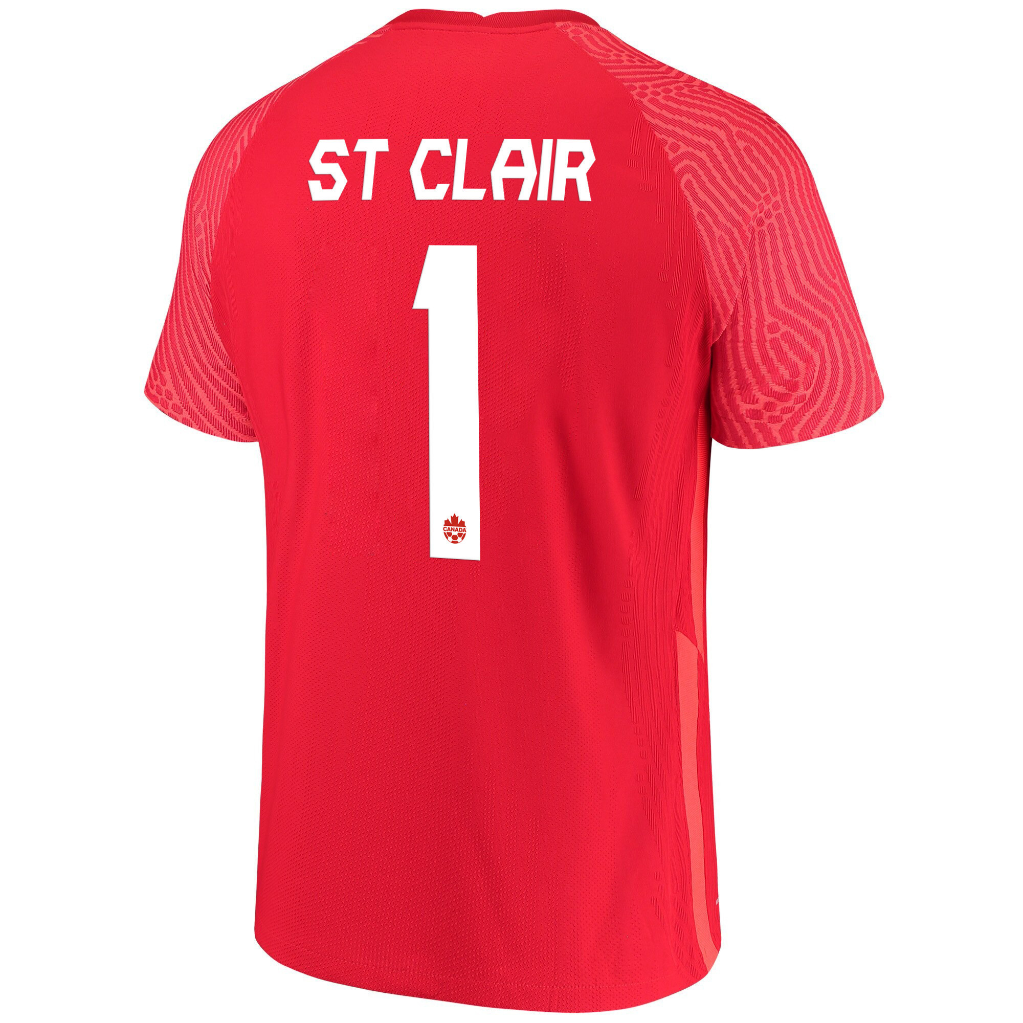 Canada National Team 2022 Qatar World Cup Dayne St. Clair 1 Red Home Men Soccer Jersey – New