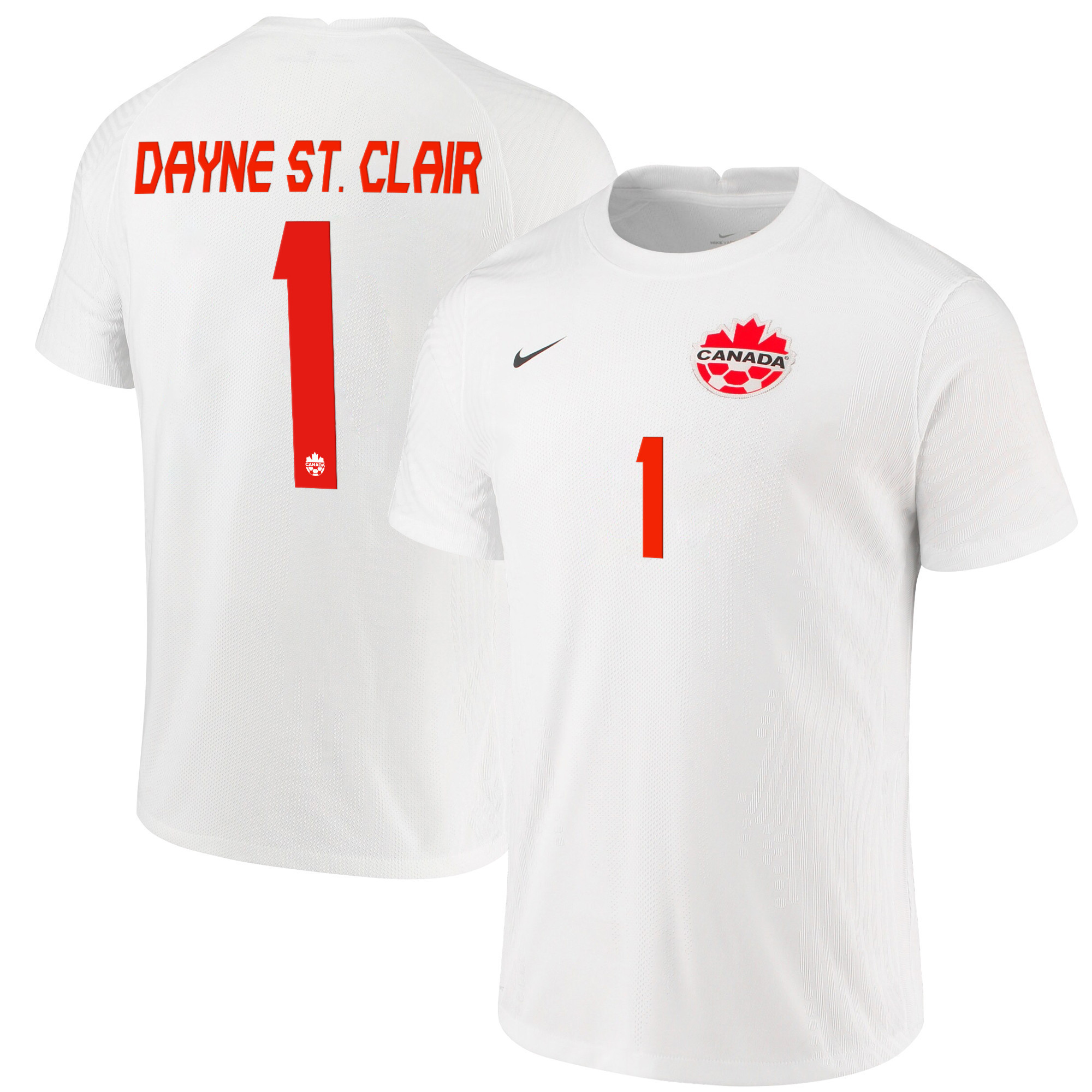 Canada National Team 2022 Qatar World Cup Dayne St. Clair 1 White Away Men Soccer Jersey – New