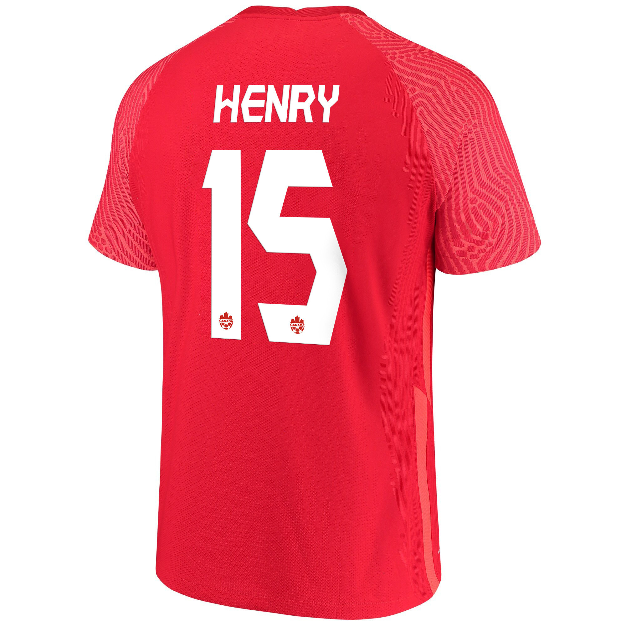 Canada National Team 2022 Qatar World Cup Doneil Henry 15 Red Home Men Soccer Jersey – New