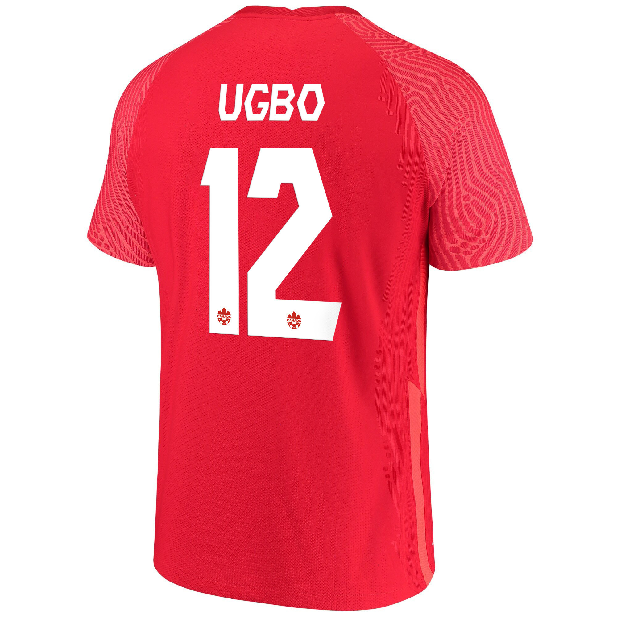 Canada National Team 2022 Qatar World Cup Ike Ugbo 12 Red Home Men Soccer Jersey – New