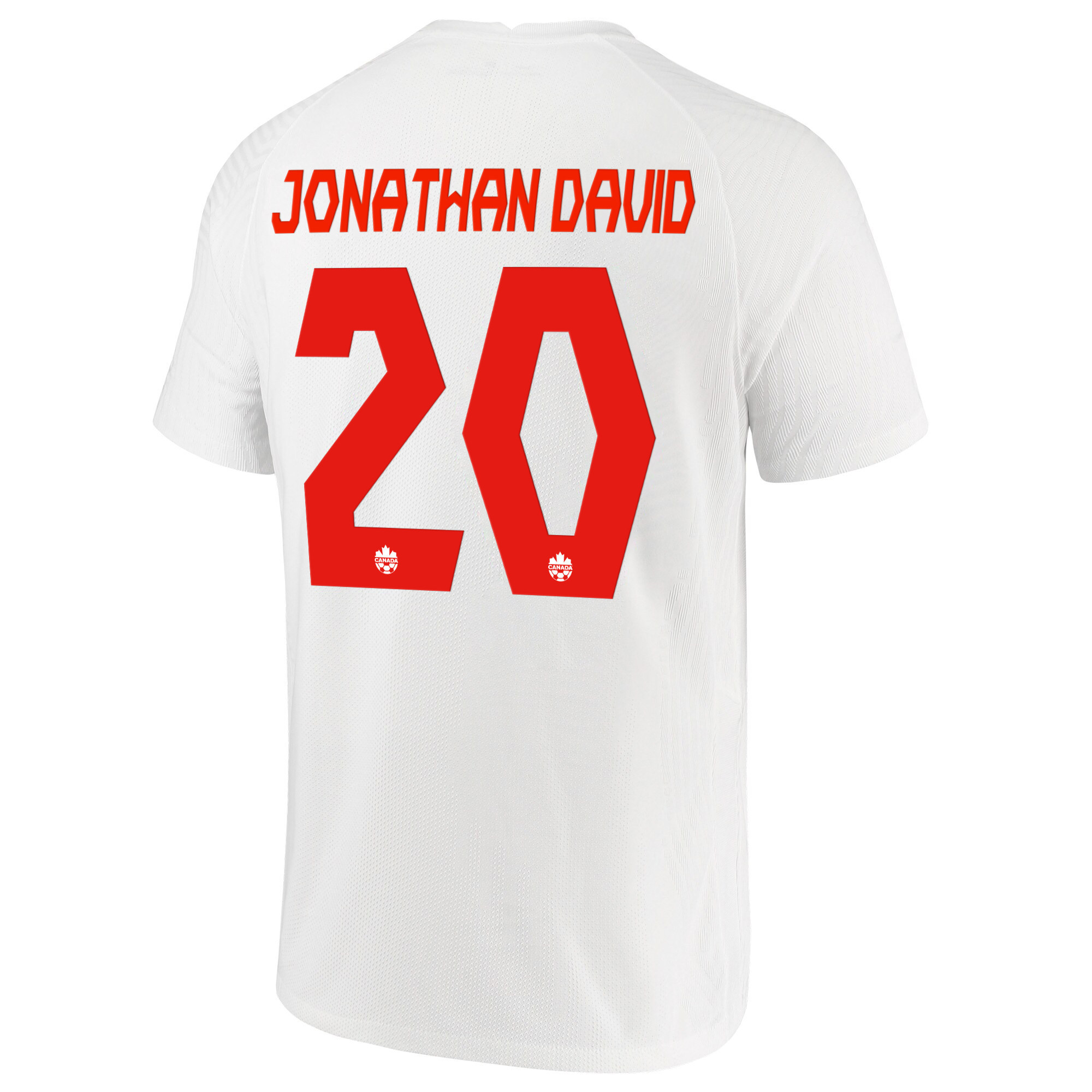 Canada National Team 2022 Qatar World Cup Jonathan David 20 White Away Men Soccer Jersey – New