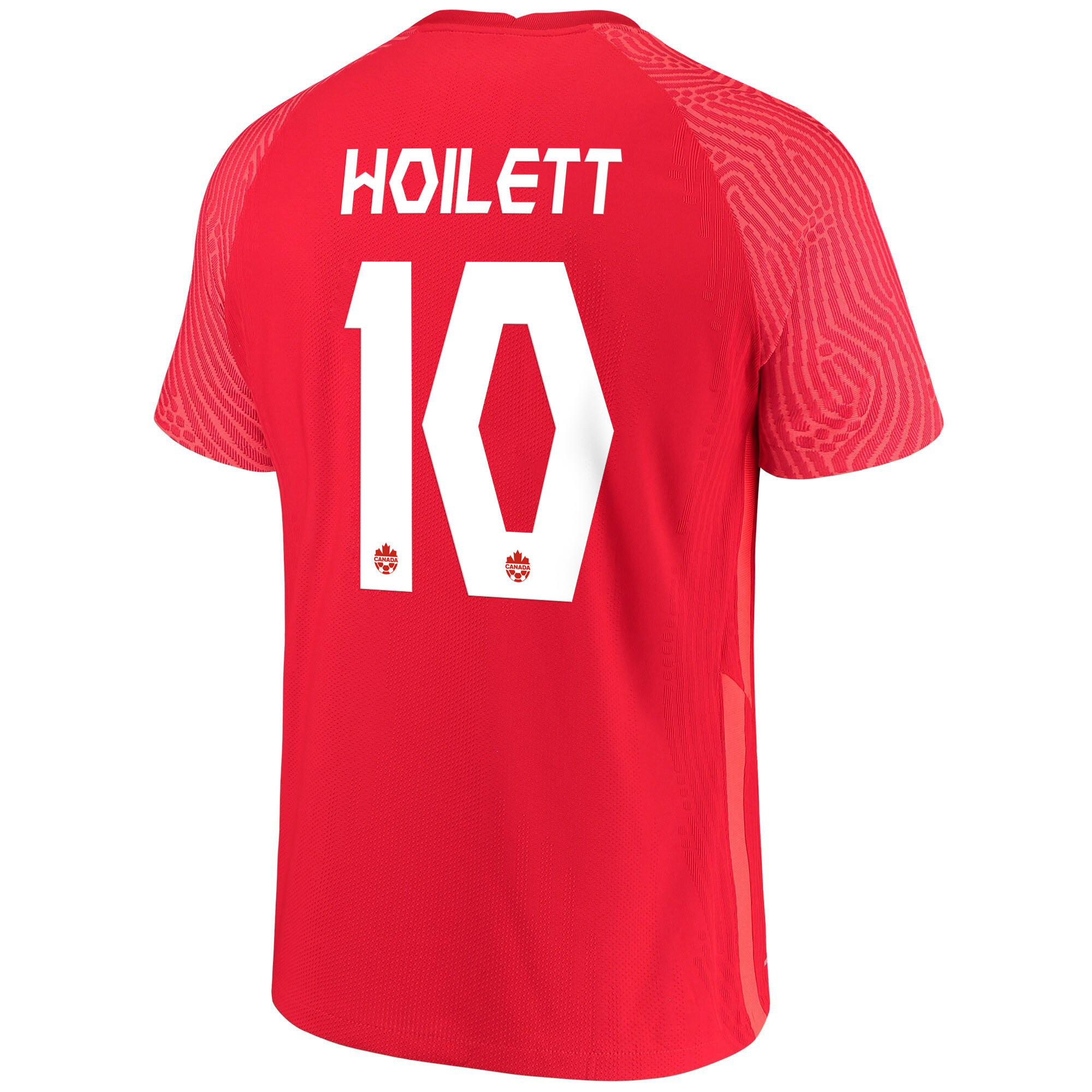 Canada National Team 2022 Qatar World Cup Junior Hoilett 10 Red Home Men Soccer Jersey – New