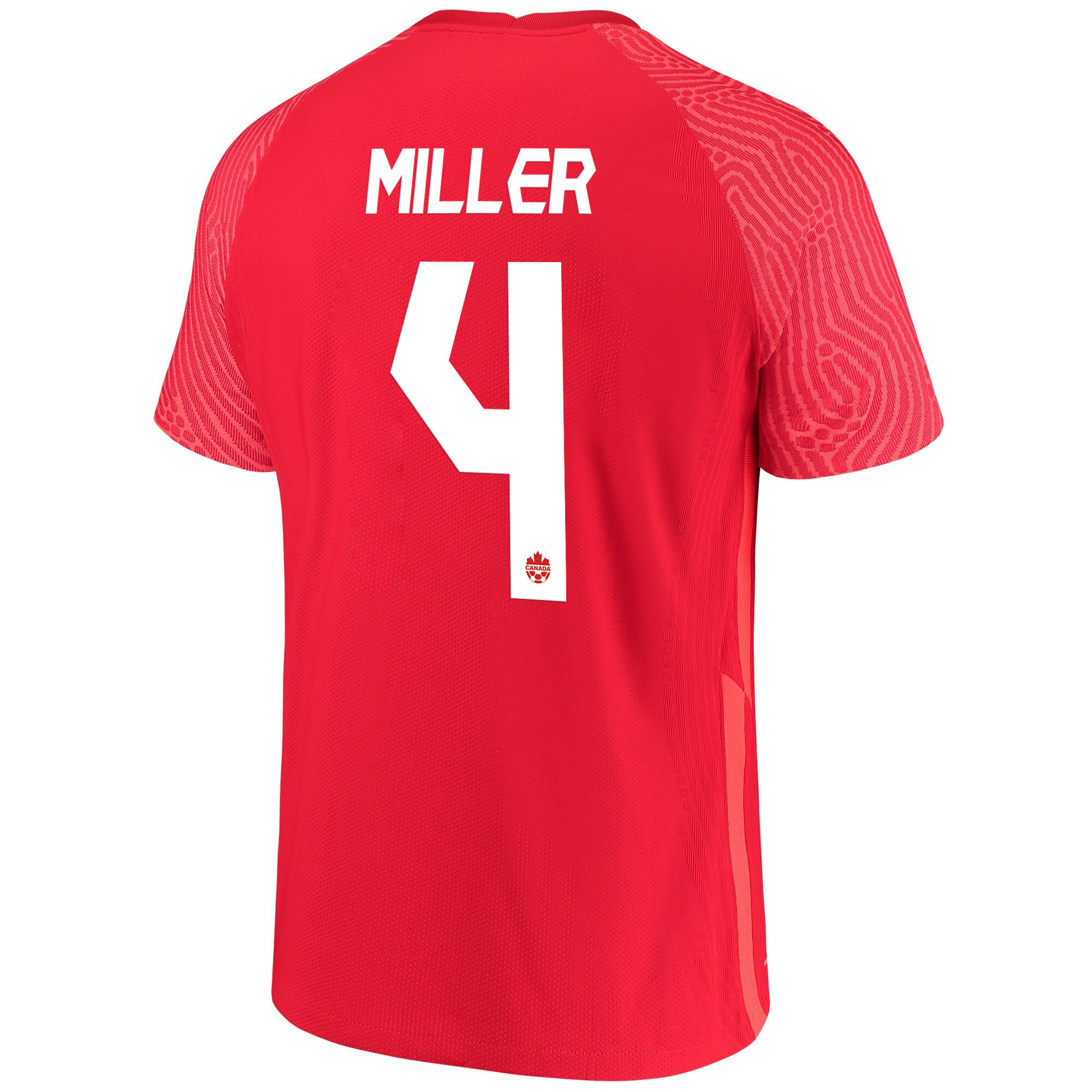 Canada National Team 2022 Qatar World Cup Kamal Miller 4 Red Home Men Soccer Jersey – New