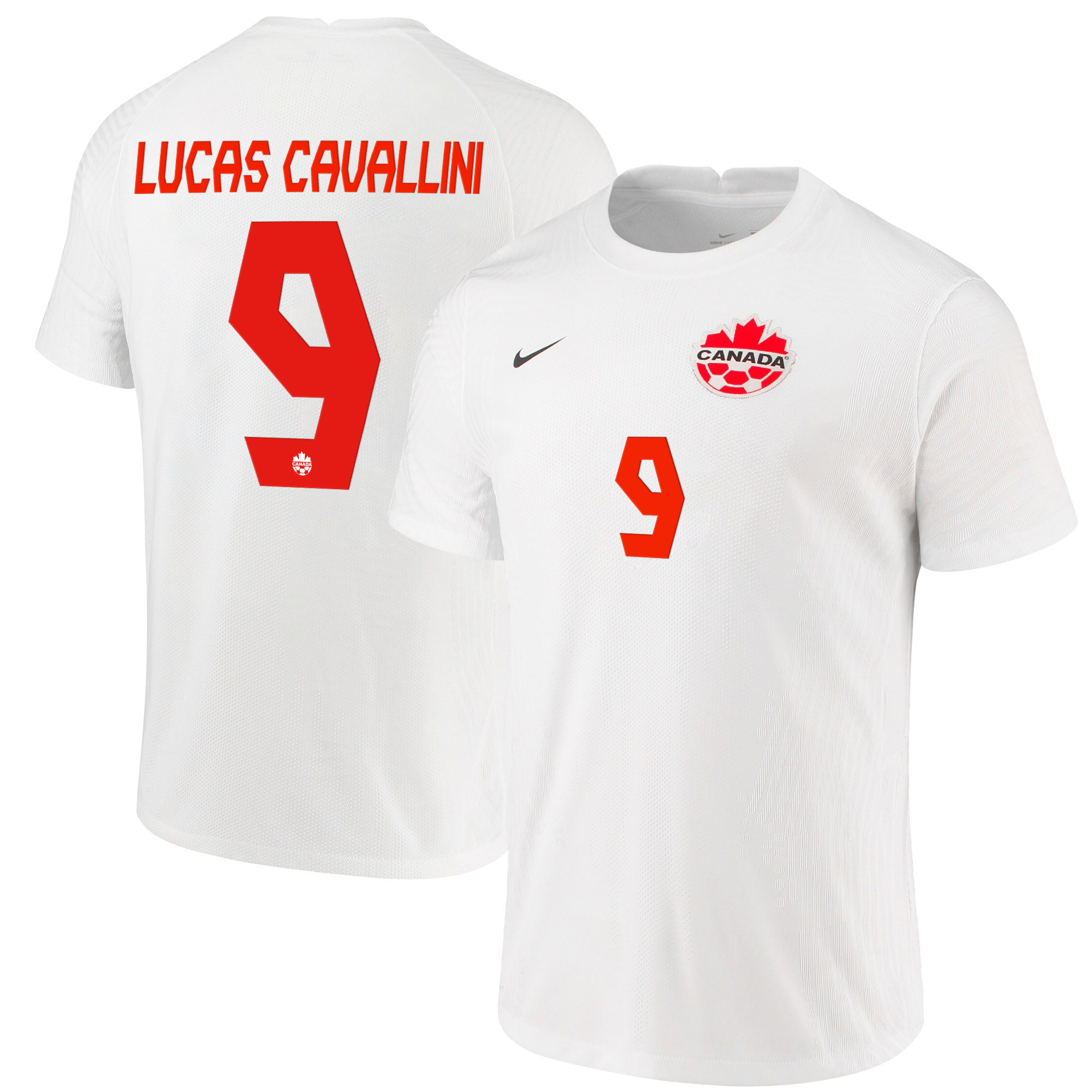 Canada National Team 2022 Qatar World Cup Lucas Cavallini 9 White Away Men Soccer Jersey – New