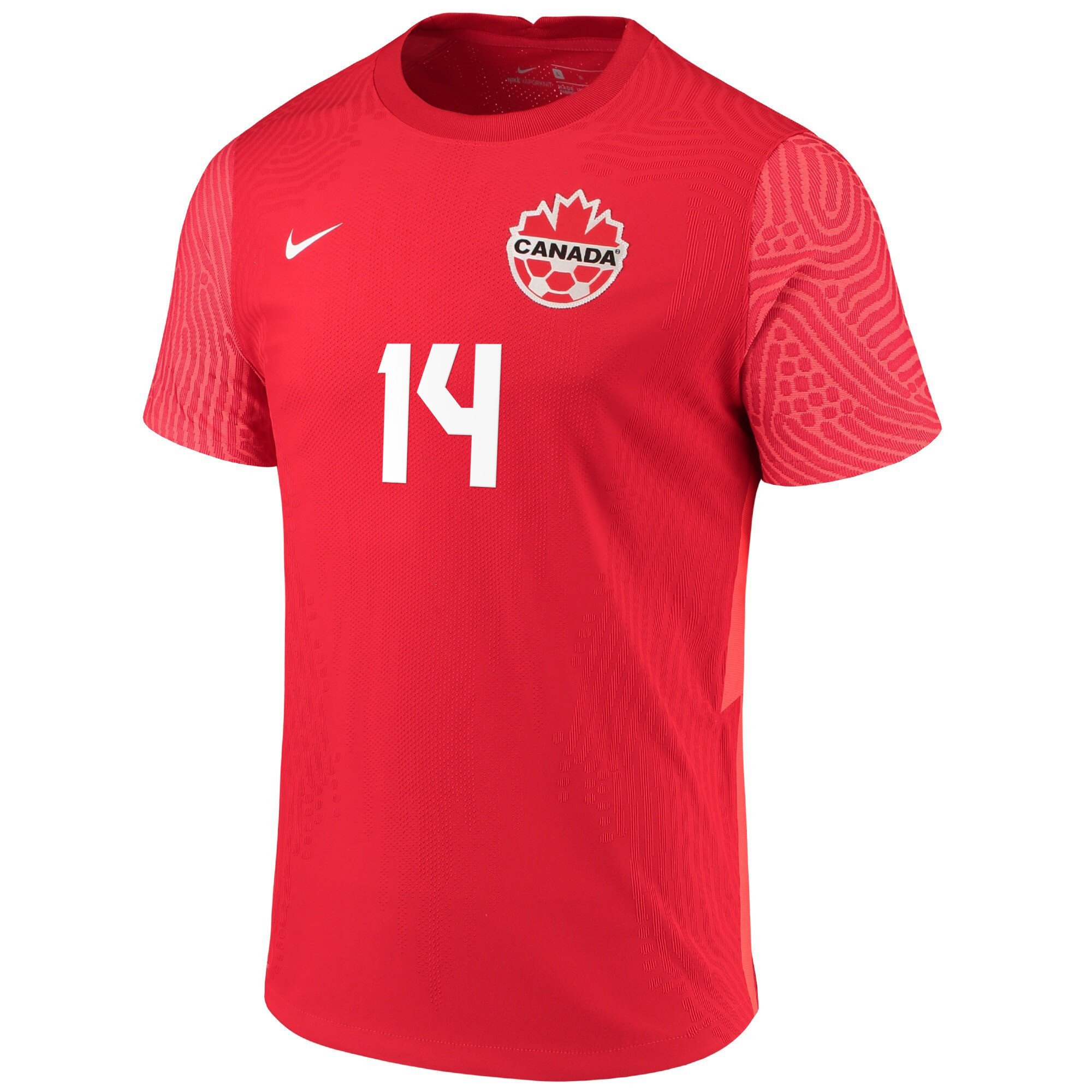 Canada National Team 2022 Qatar World Cup Mark-Anthony Kaye 14 Red Home Men Soccer Jersey – New