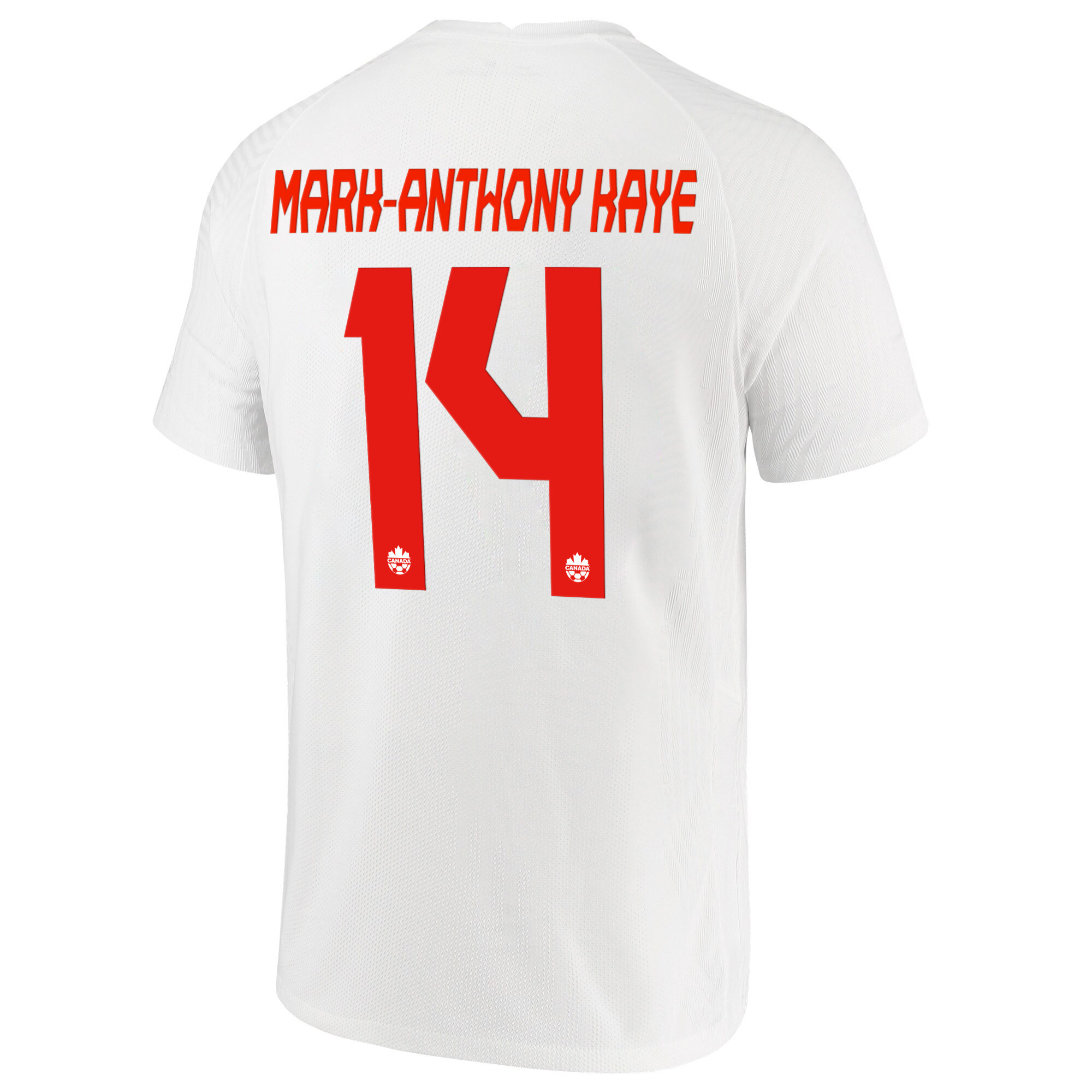 Canada National Team 2022 Qatar World Cup Mark-Anthony Kaye 14 White Away Men Soccer Jersey – New