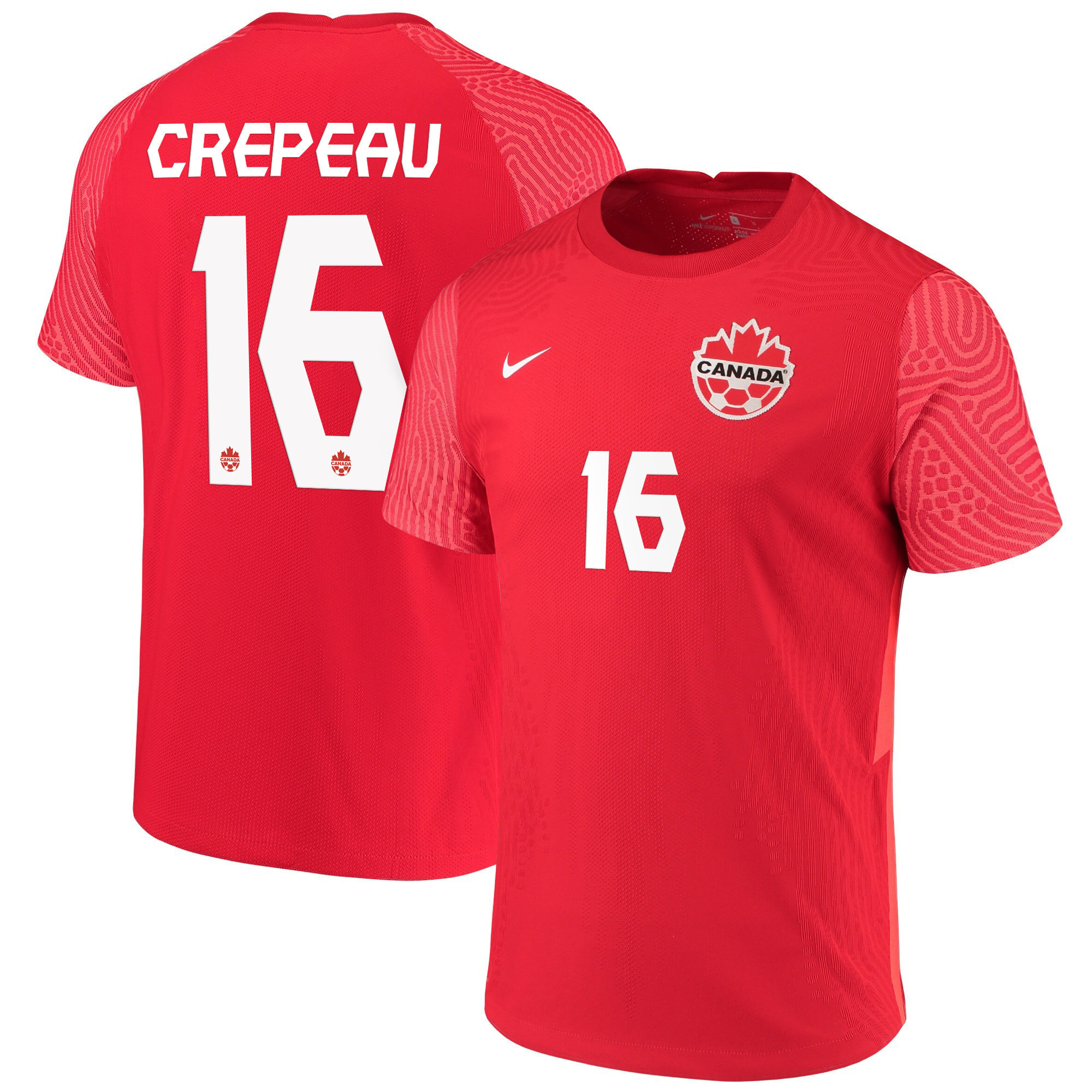 Canada National Team 2022 Qatar World Cup Maxime Crepeau 16 Red Home Men Soccer Jersey – New