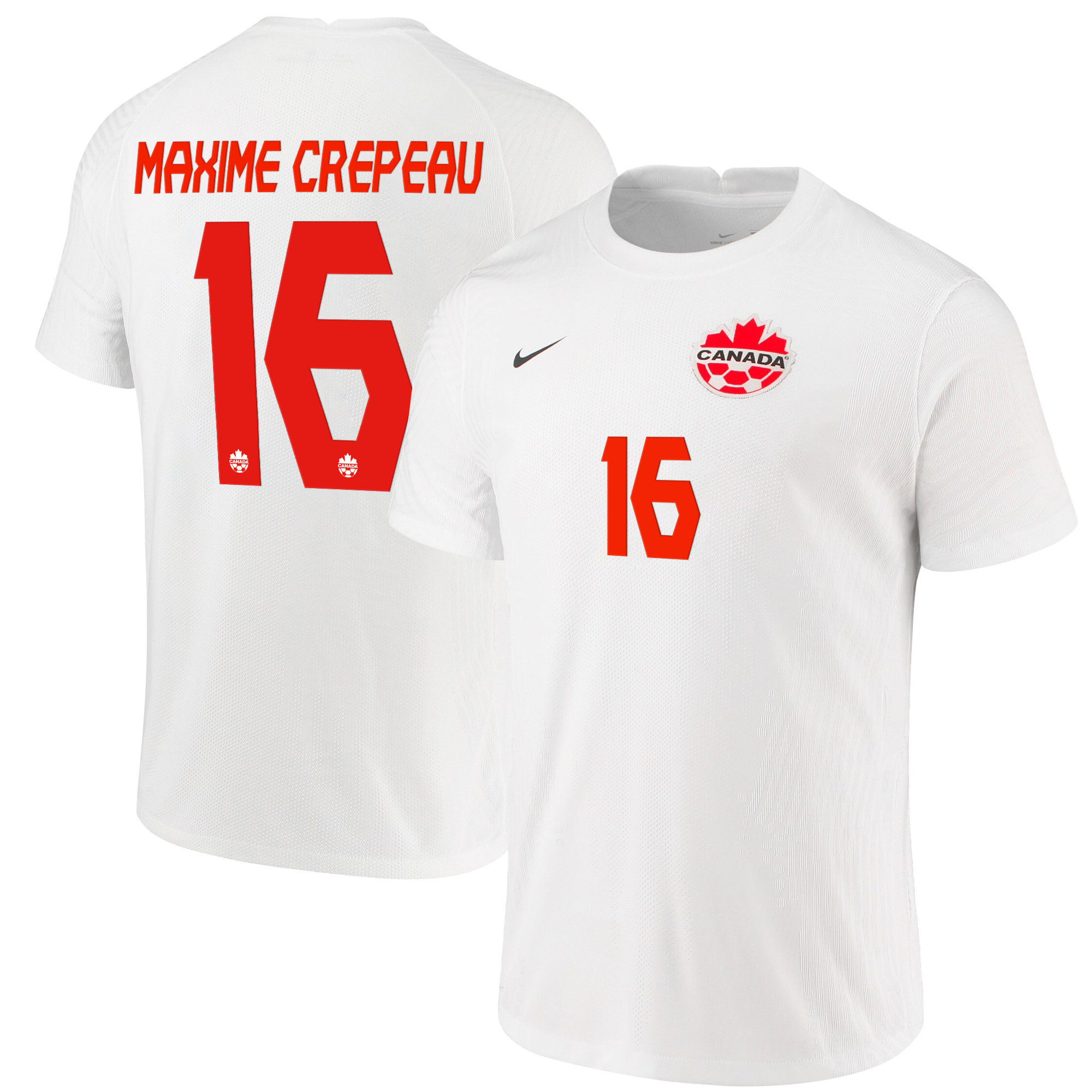Canada National Team 2022 Qatar World Cup Maxime Crepeau 16 White Away Men Soccer Jersey – New