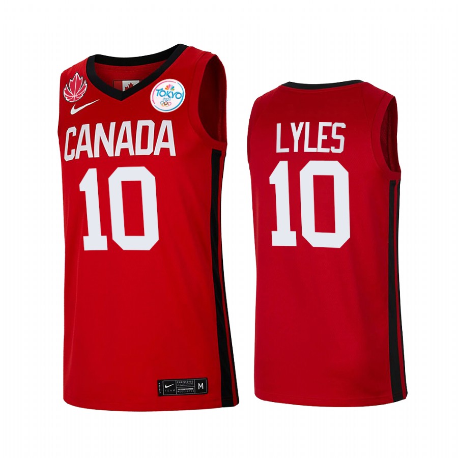 Canada Trey Lyles Red 2021 Tokyo Olympics Jersey Senior