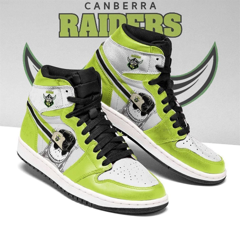 Canberra Raiders NRL Fashion Sneakers Basketball Shoes Leather High Top Air Jordan Sneaker, Air Jordan Hightop