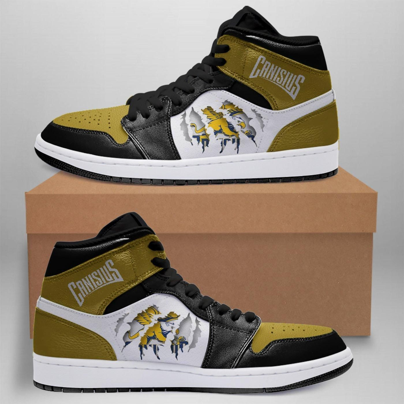 Canisius College Golden Griffins NCAA Team Sneakers Gift For Fans High Top Air Jordan Sneaker, Air Jordan Hightop