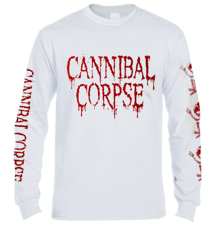 CANNIBAL CORPSE - 'Butchered At Birth - White' Long Sleeve