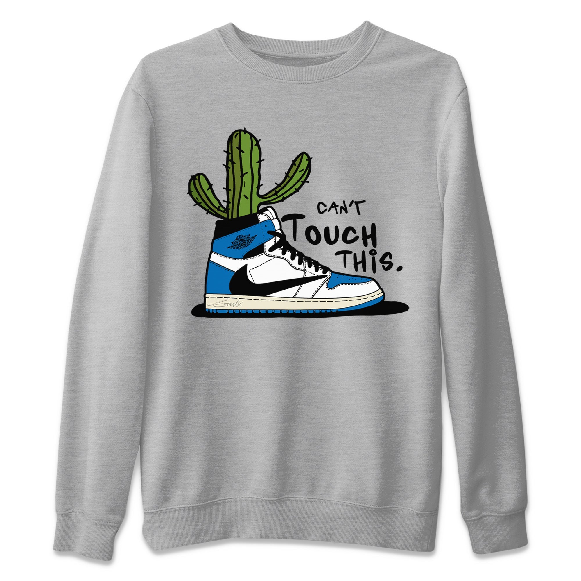 Can’t Touch This Unisex Sweater – Air Jordan 1 Travis Scott Fragment, Sneakers Matching Sweater