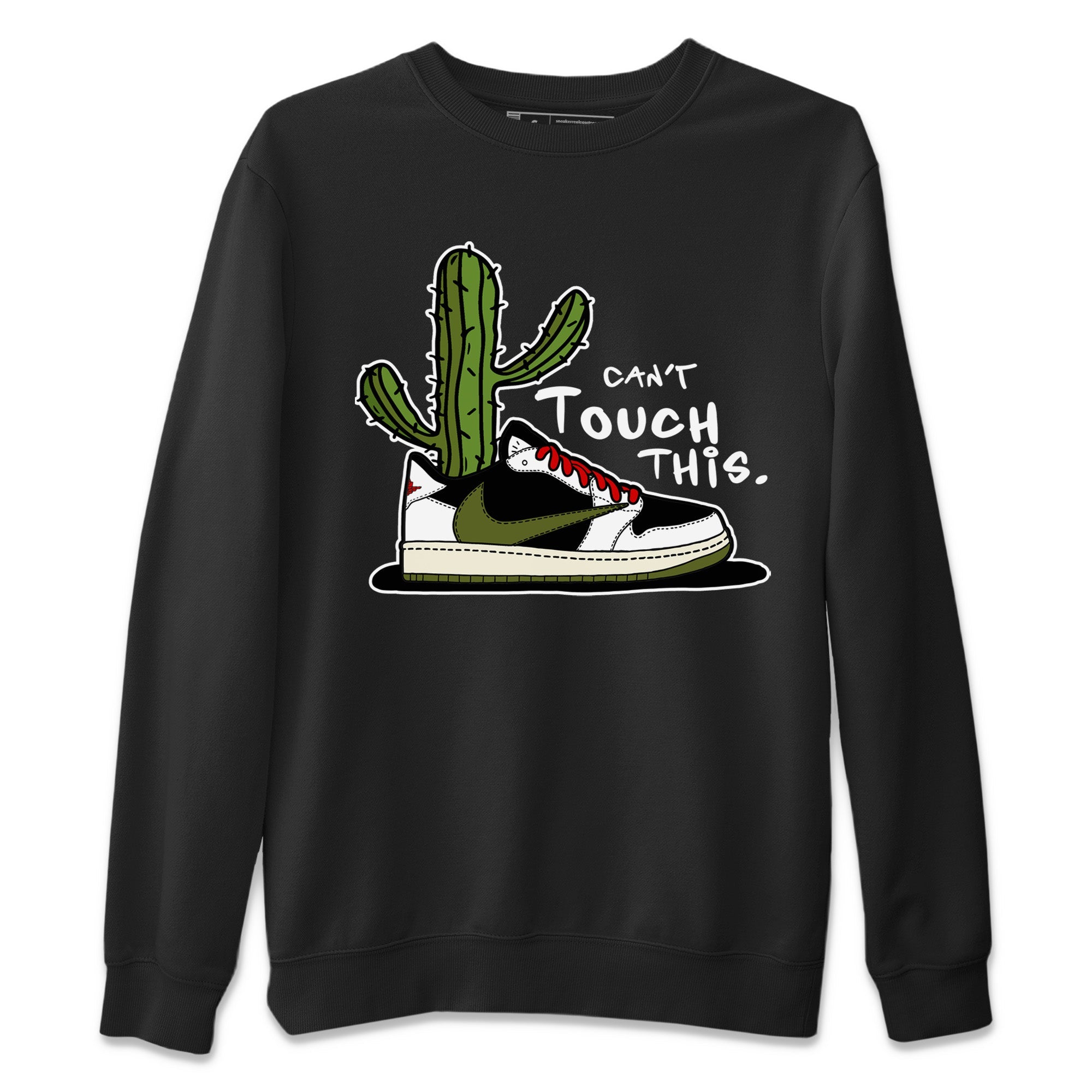 Can’t Touch This Unisex Sweater – Air Jordan 1 Travis Scott Olive, Sneakers Matching Sweater