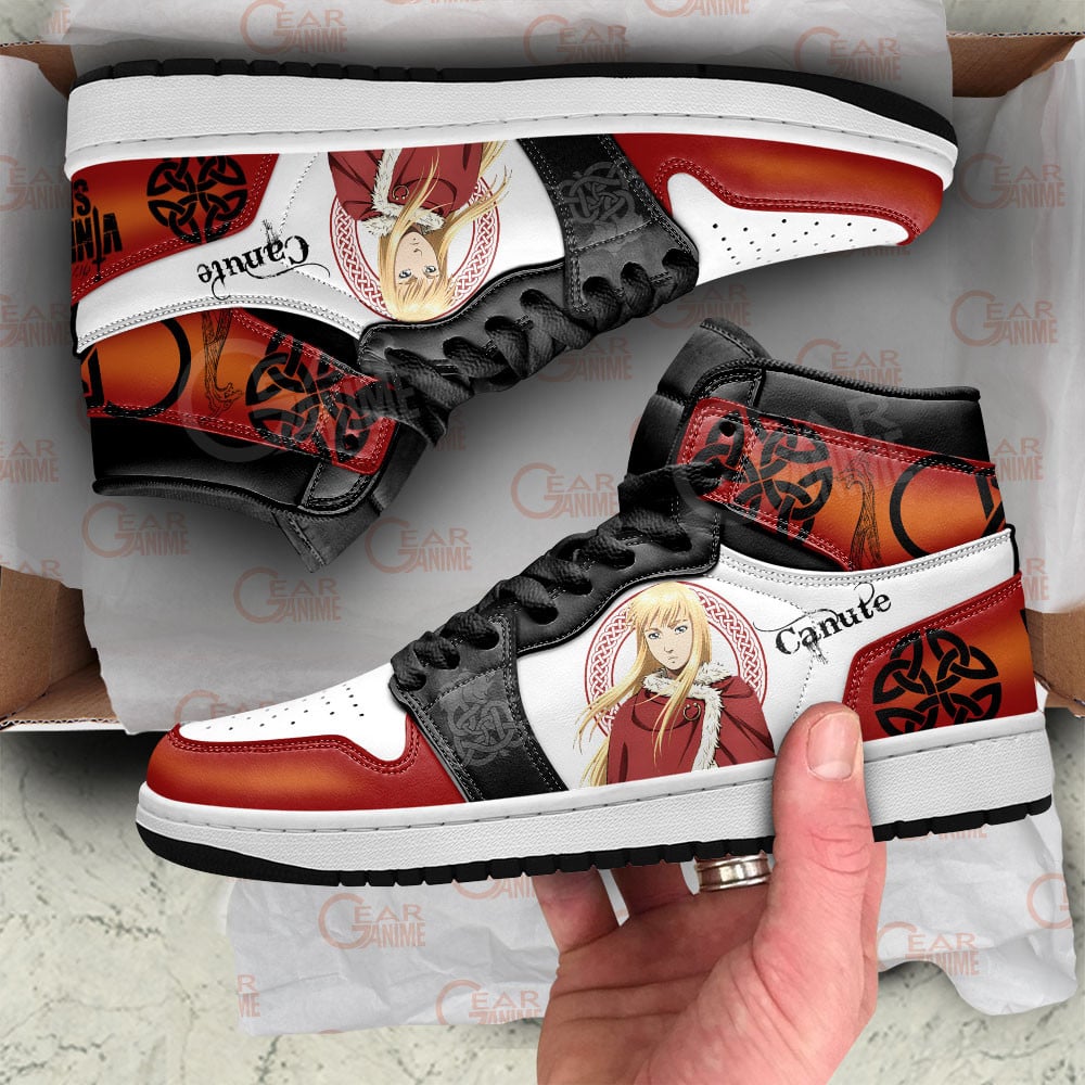 Canute JD1s Sneakers Vinland Saga Anime Shoes, Air Jordan Hightop