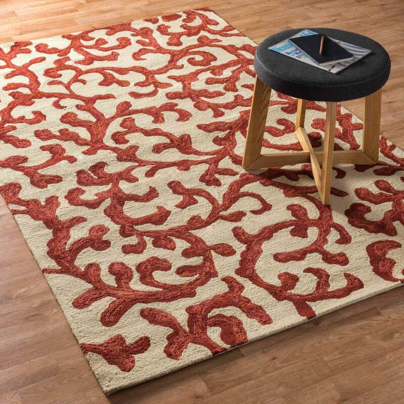 Capri Ivory Coral Limited Edition Rectangle Rug