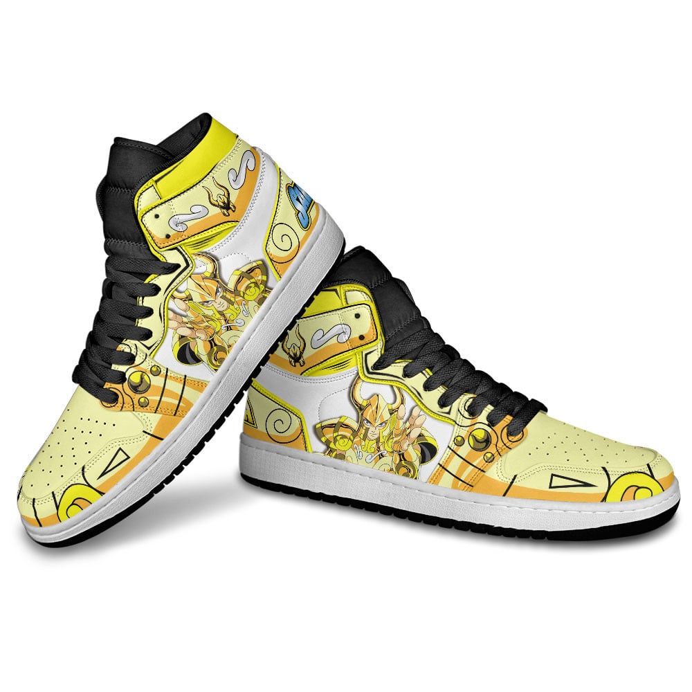 Capricorn Shura JD1s Sneakers Saint Seiya Anime Shoes, Air Jordan Hightop