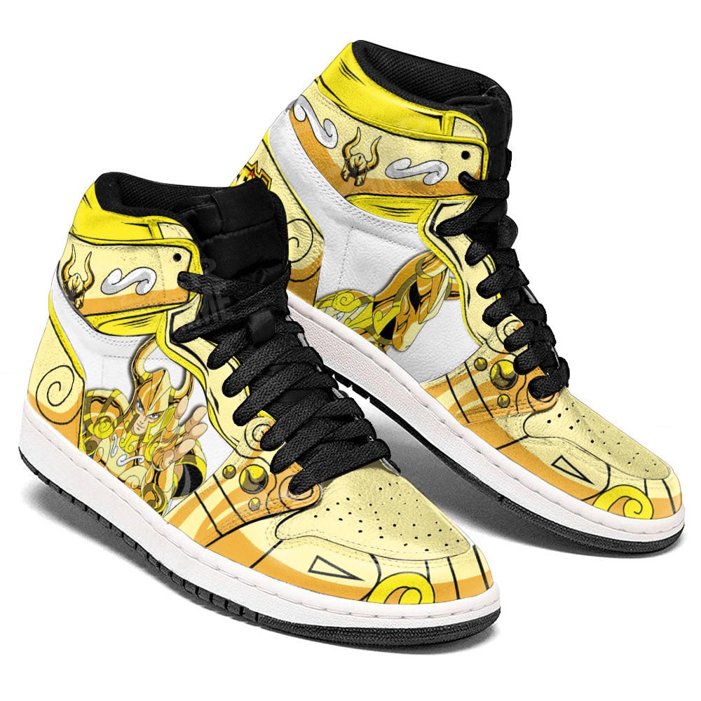 Capricorn Shura JD1s Sneakers Saint Seiya Anime Shoes, Air Jordan Hightop