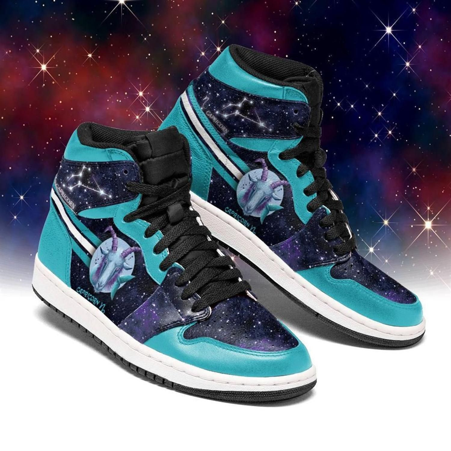 Capricorn Zodiac High Top Air Jordan Sneaker, Air Jordan Hightop