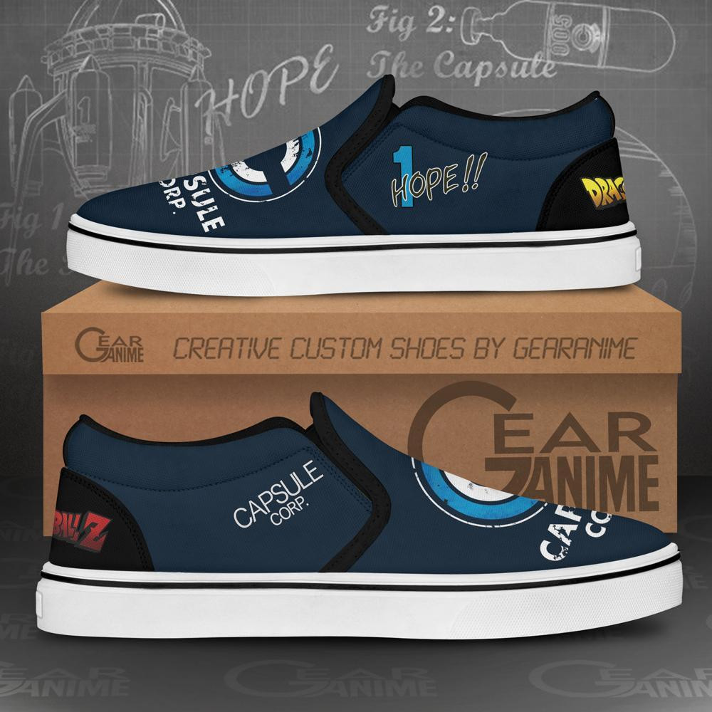 Capsule Corp Slip-On Shoes Canvas Dragon Ball Custom Anime Shoes