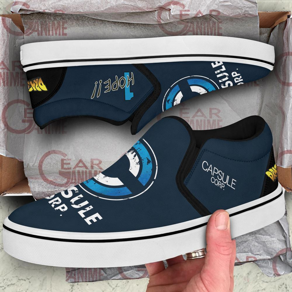 Capsule Corp Slip-On Shoes Canvas Dragon Ball Custom Anime Shoes