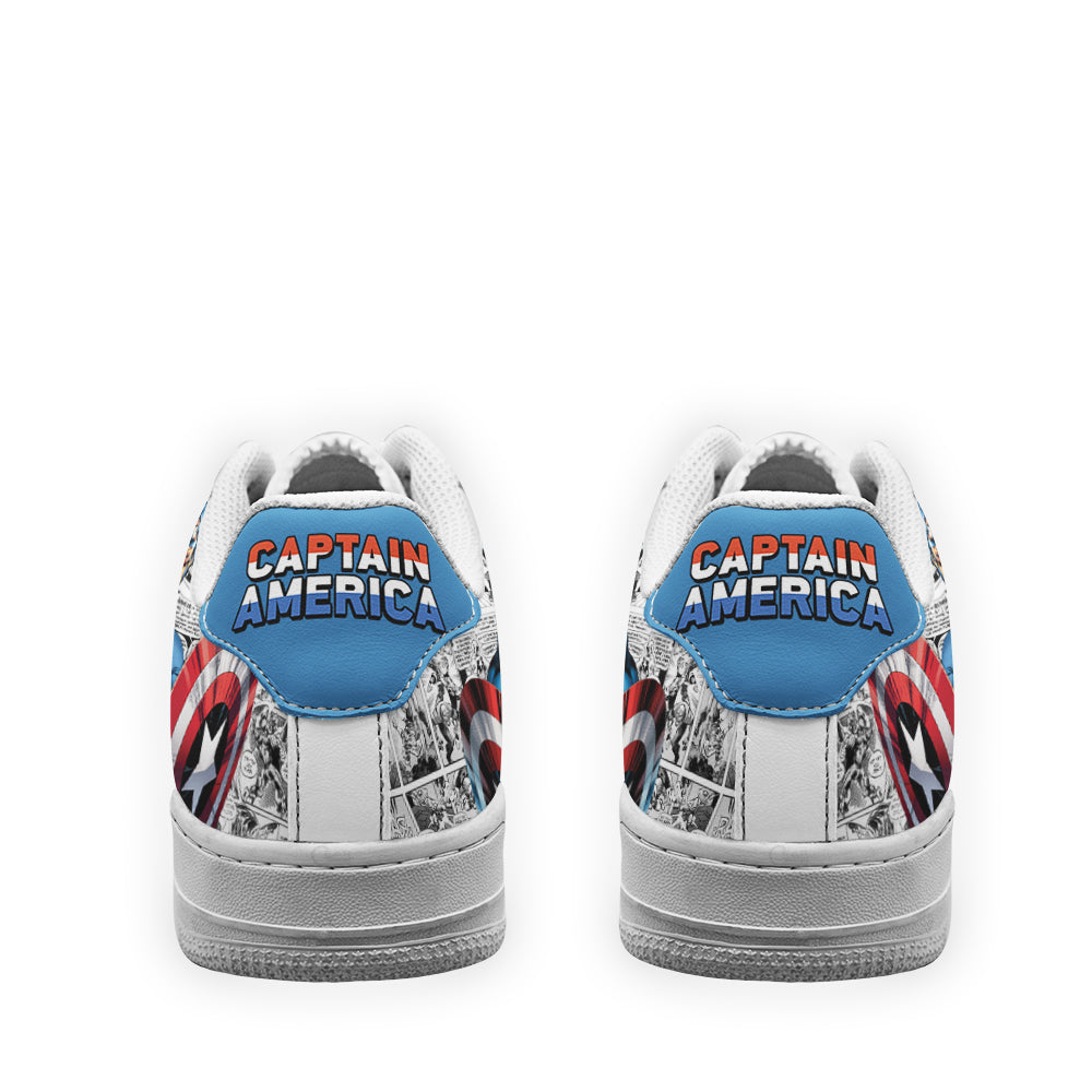 Captain America Air Sneakers Custom Comic Shoes