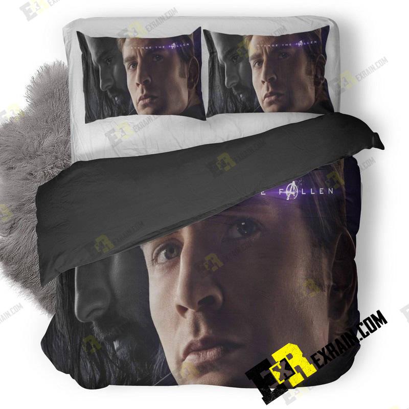 Captain America And Bucky Barnes In Avengers Endgame 7P 3D Customized Duvet Cover Bedding Set