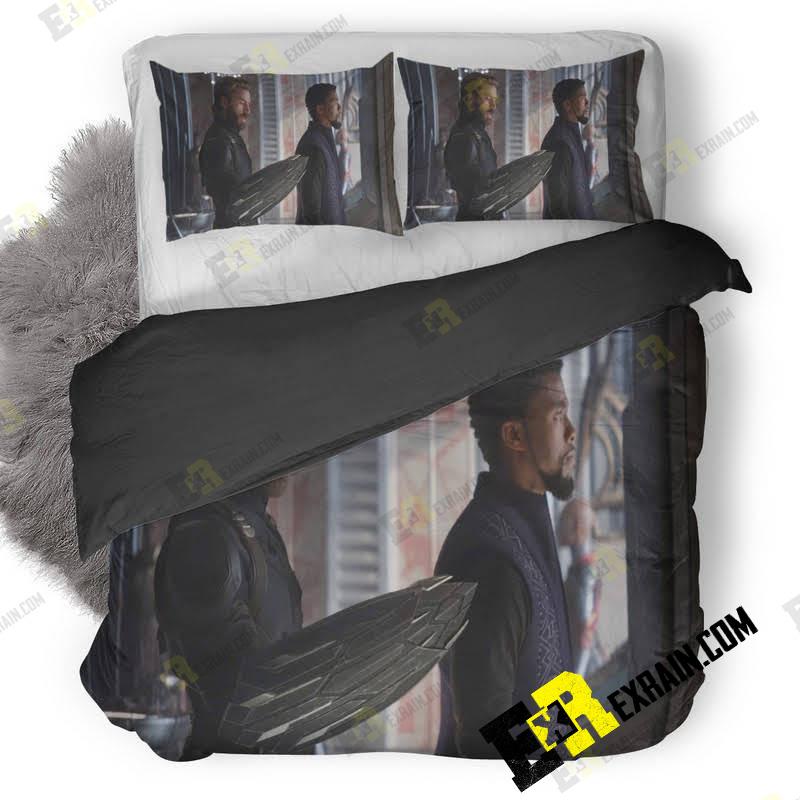 Captain America And T Challa In Avengers Infinity War N1 3D Customized Duvet Cover Bedding Set