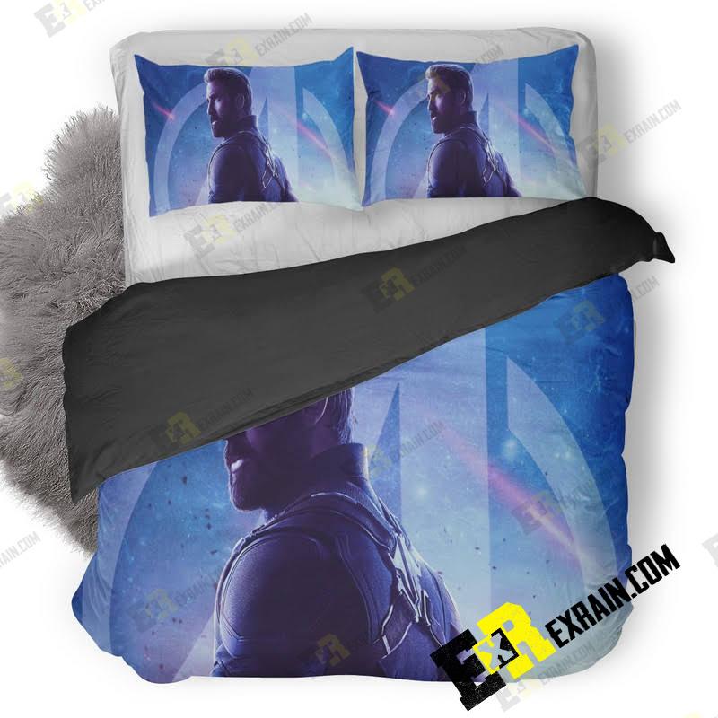 Captain America Avengers Infinity War Movie Ej 3D Customized Duvet Cover Bedding Set