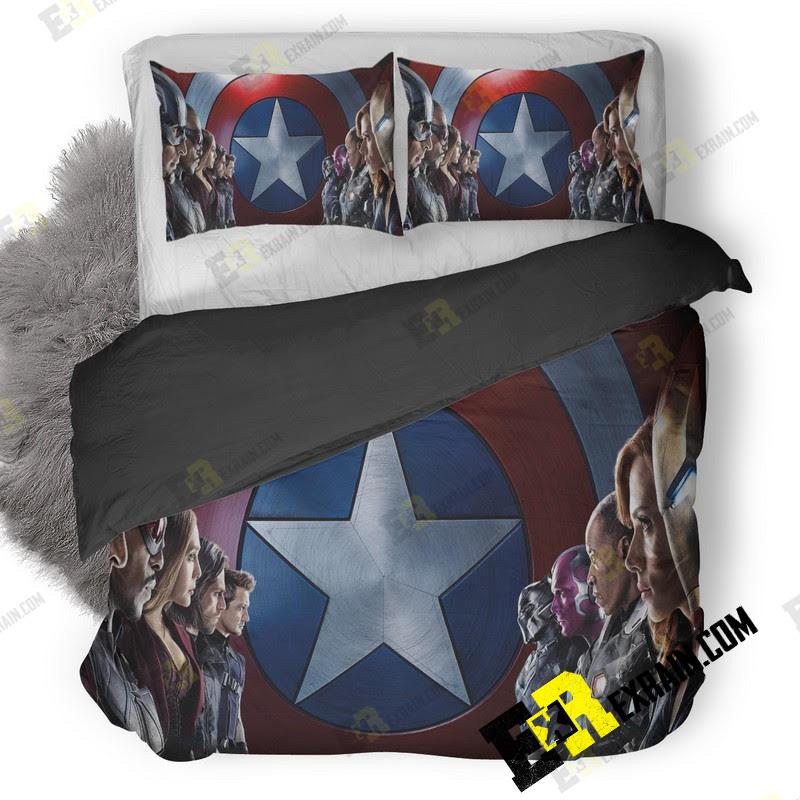 Captain America Civil War 10K Zi 3D Customized Duvet Cover Bedding Set