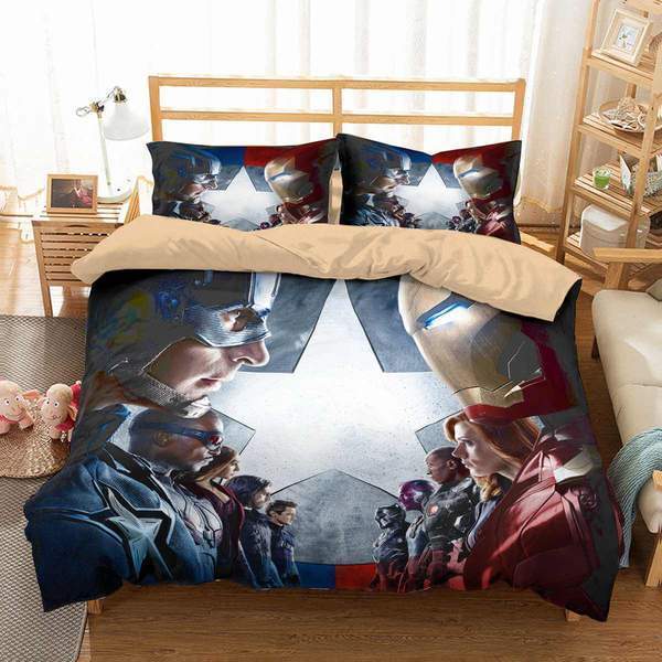 Captain America Civil War 3D Customized Duvet Cover Bedding Set