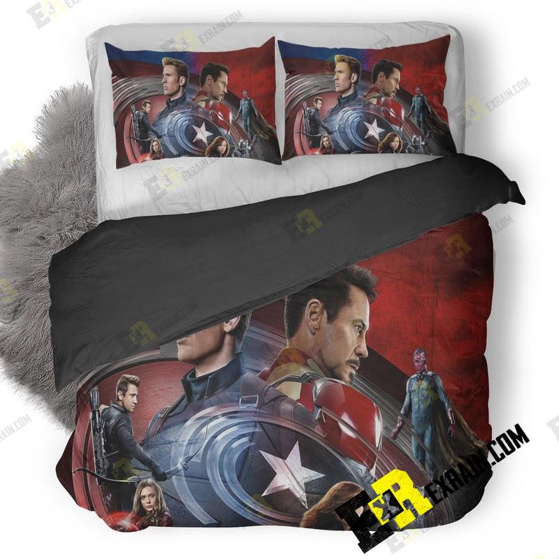 Captain America Civil War 3D Customized Duvet Cover Bedding Set