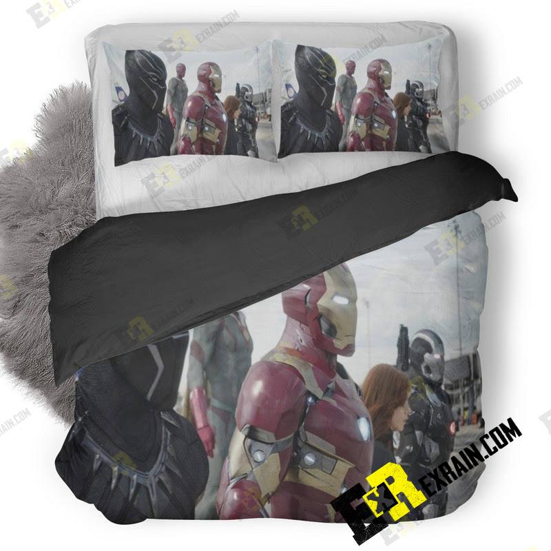 Captain America Civil War Characters 3D Customized Duvet Cover Bedding Set