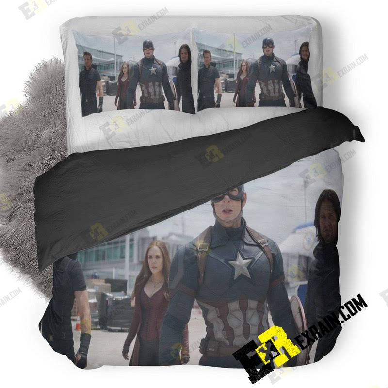 Captain America Civil War Fighters 3D Customized Duvet Cover Bedding Set