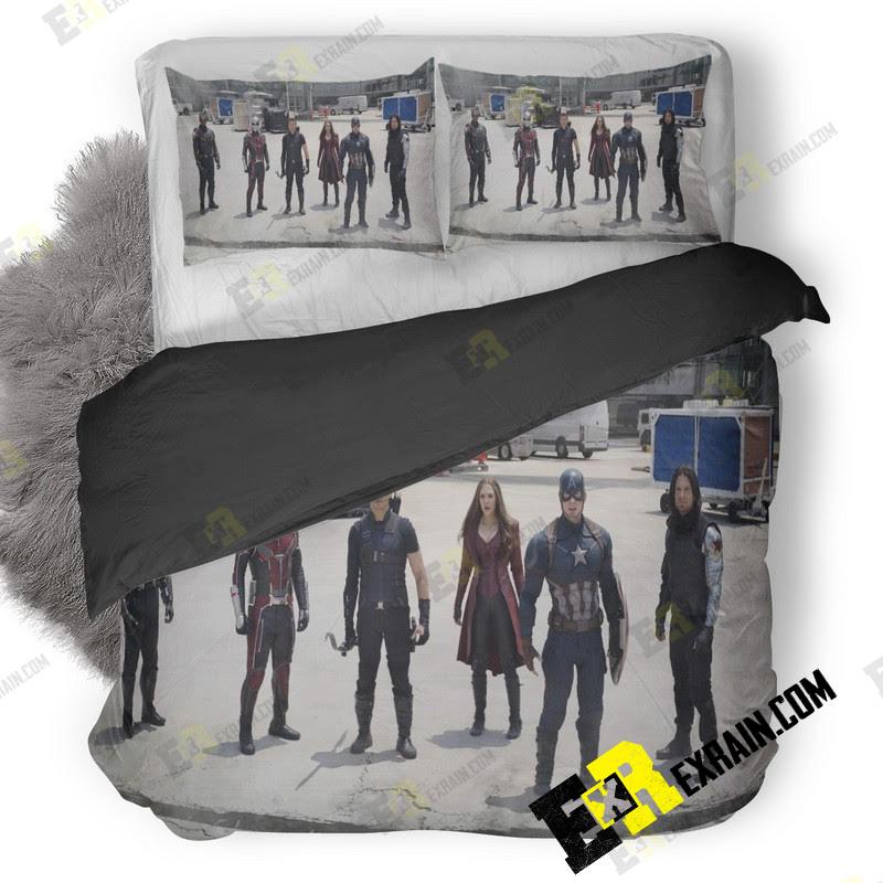 Captain America Civil Wide 3D Customized Duvet Cover Bedding Set