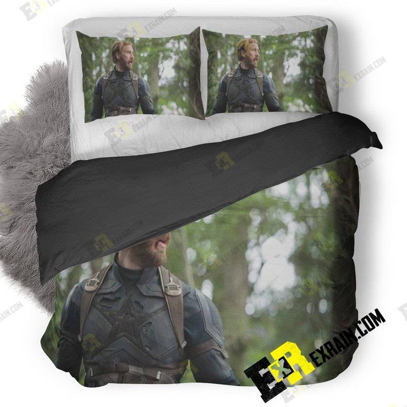 Captain America In Avengers Infinity War 5E 3D Customized Duvet Cover Bedding Set