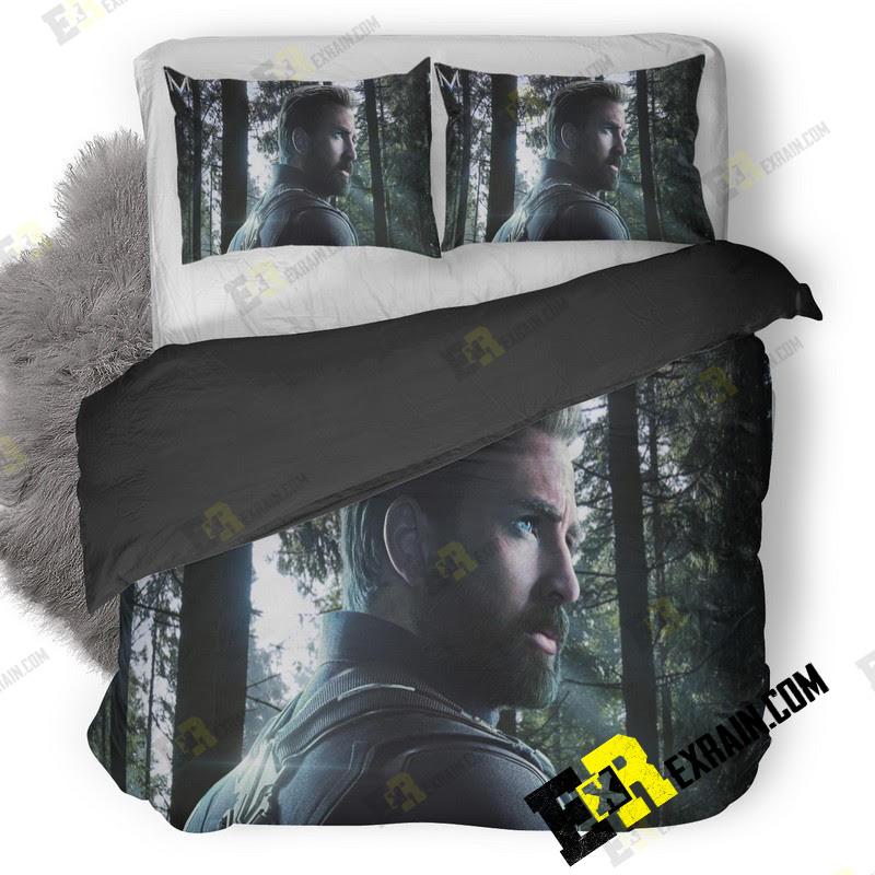 Captain America In Avengers Infinity War Fan Artwork Kd 3D Customized Duvet Cover Bedding Set