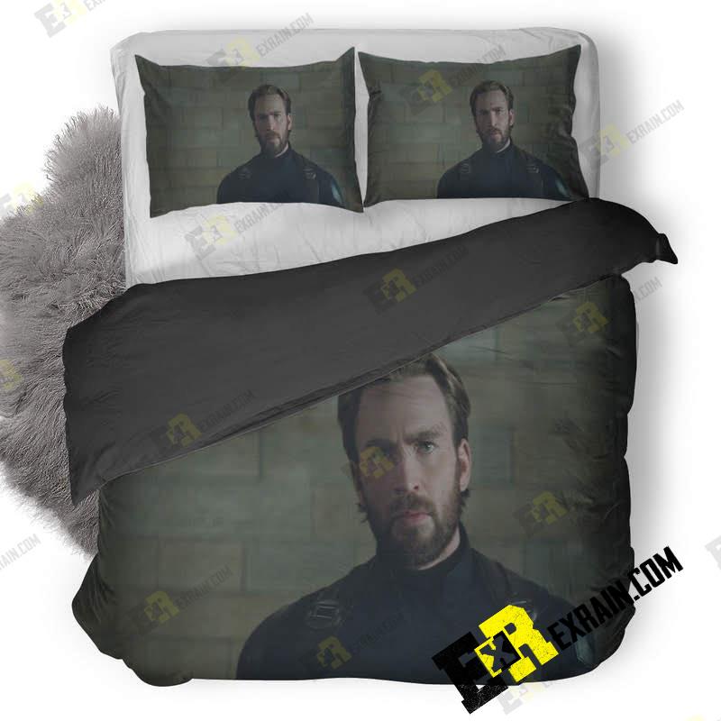 Captain America In Avengers Infinity War Po 3D Customized Duvet Cover Bedding Set