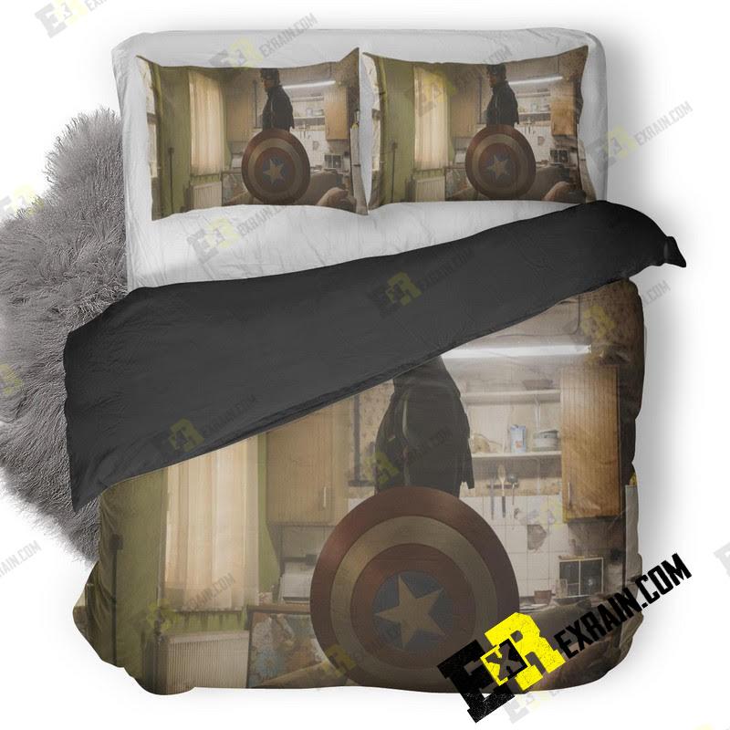 Captain America In Captain America Civil War Pic 3D Customized Duvet Cover Bedding Set
